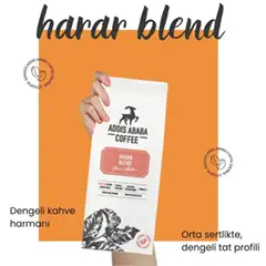 Addis Ababa Coffee Harar Blend Çekirdek Kahve, 1000 Gr - 4