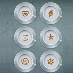 Aerolatte Cappuccino Art Stencil, 6 Fun Designs - 4