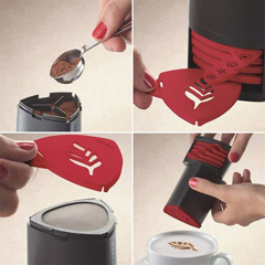 Aerolatte Cappuccino Artist Stencil, 6 Interchangeable Fun Designs - 4