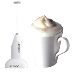 Aerolatte Original Steamless Coffee and Milk Frother, Stand, White - 5