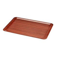 Arcoform Laminated Non-Slip Tray Wood Pattern 46x36 cm - 1