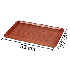 Arcoform Laminated Non-Slip Tray Wood Pattern 53x37 cm - 2