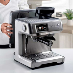 Ariete Integrated Grinder Professional Espresso Coffee Machine, Digital, Single Group - 2