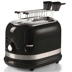 Ariete Moderna 2 Slice Toaster, 815 w, Black - 1