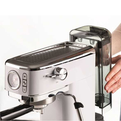 Ariete Moderna Espresso Slim Coffee Machine, White - 3