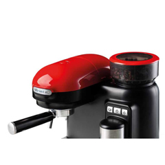 Ariete Moderna Integrated Grinder Espresso Coffee Machine, Single Group, Red - 3