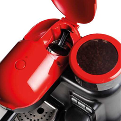 Ariete Moderna Integrated Grinder Espresso Coffee Machine, Single Group, Red - 5