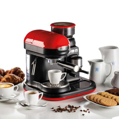 Ariete Moderna Integrated Grinder Espresso Coffee Machine, Single Group, Red - 6