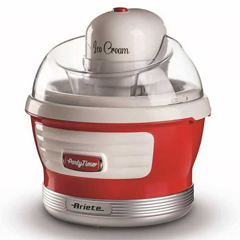 Ariete Party Time Ice Cream Machine, 1.5 lt Capacity, 12 w, Red - 1