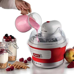 Ariete Party Time Ice Cream Machine, 1.5 lt Capacity, 12 w, Red - 2