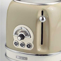 Ariete Vintage 2 Slice Bread Toaster, 810 W, Beige - 2