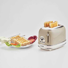 Ariete Vintage 2 Slice Bread Toaster, 810 W, Beige - 4