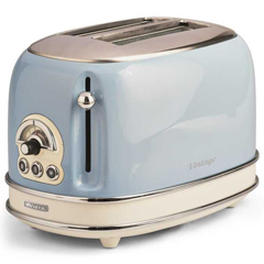 Ariete Vintage 2 Slice Bread Toaster, 810 W, Blue - 1