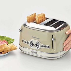 Ariete Vintage 4 Slice Toaster, 1630 w, Beige - 3