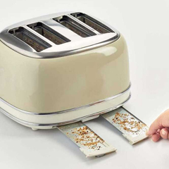 Ariete Vintage 4 Slice Toaster, 1630 w, Beige - 4