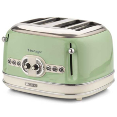 Ariete Vintage 4 Slice Toaster, 1630 w, Green - 1