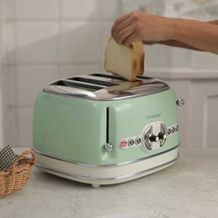 Ariete Vintage 4 Slice Toaster, 1630 w, Green - 3