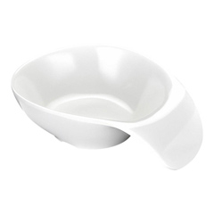 Biradlı Minimalist Buffet, Sauce Dish, Snack Bowl, 13x9x3.5 cm, White - 1