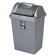 Bora Plastic Corner Push Trash Can, No 3, 14 Lt, BO191 - 1