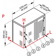 Brema C 300 Cube Ice Maker, 300 kg/day - 2