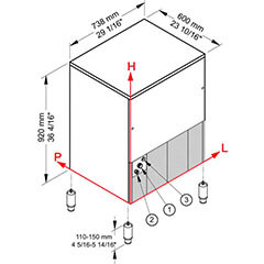 Brema CB 840 Cube Ice Machine, 85 Kg/Day - 2