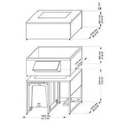 Brema DRB 1200 Ice Bin, 108x2 kg Carrying Capacity, 1000 kg Bin Capacity - 2