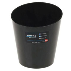 Corona Professional Polycarbonate Ice Bucket, Half Cut, Small, BO598, Black - 1