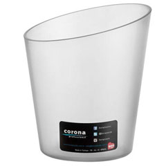 Corona Professional Polycarbonate Ice Bucket, Half Cut, Small, BO598, Black - 2