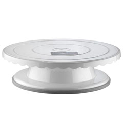 Corona Professional Polycarbonate Rotating Cake Stand, 270 mm, BO390, Black - 2