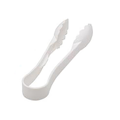 Corona Professional Polycarbonate Salad Tongs No: 2, BO030, White - 1