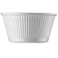 Corona Professional Polycarbonate Sauce Container, Round, No 2, BO723, White - 1