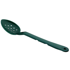 Corona Professional Polycarbonate Serving Spoon, Perforated, BO718, Green - 1