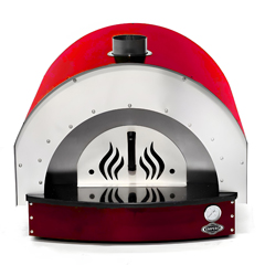 Empero Wood Stone Base Pizza Oven, 60x60 cm, Red - 3