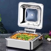 Epinox Chafing Dish, Hidrolik Kapaklı, 6 l, 2/3, CDH-6G - 2