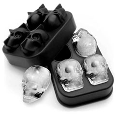 Epinox KBK-43 Ice Mold, Silicone, 4-Piece Skull, 40x28 mm - 1