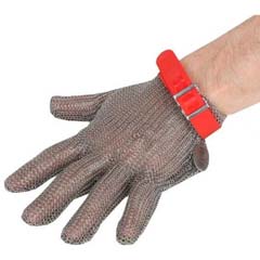 Epinox Steel Gloves, Red, M, El K2M - 1