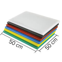 Gnç Polyethylene Sheet, Cutting Board, 10 cm Thickness, 50x50 cm, White - 2