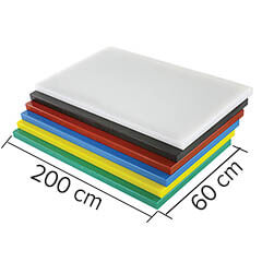 Gnç Polyethylene Sheet, Cutting Board, 4 cm Thickness, 60x200 cm, White - 2