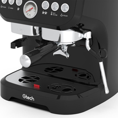 Gtech AC-517EC Manual Espresso Coffee Machine, Single Group, Black - 4