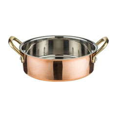 Gurmeaid Mini Sauce and Frying Pan, Outer Copper, Inner Stainless Steel, 12x3,75 cm - 2