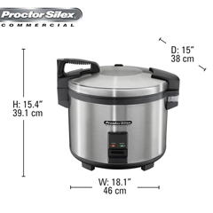 Hamilton Beach 37560R Rice Cooker, Warmer - 5