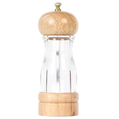 Hazzar Acrylic Wooden Salt Pepper Mill, Ceramic, 16 Cm, Dsaa-160 - 1