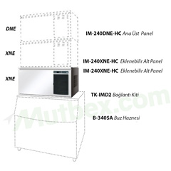 Hoshizaki Cube Ice Machine IM 240XNE HC, 210 kg/day - 3