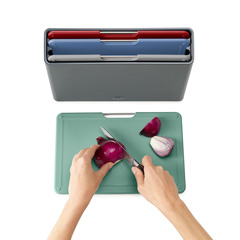 Joseph Joseph Folio Regular Cutting Board Set, 4-Piece, Graphite - 3