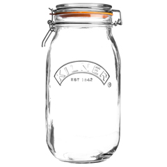 Kilner Clip Top Round Jar, 1.5 L - 1