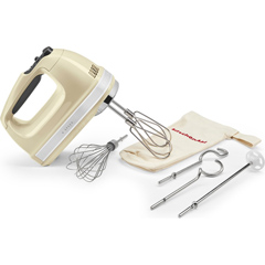 KitchenAid 9 Speed Hand Mixer - 5KHM9212, Cream - 2