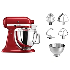 KitchenAid Artisan 4,8 L Stand Mikser, Empire Red, 5KSM175PSEER - 4