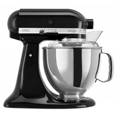 KitchenAid Artisan 4,8 L Stand Mikser, Onyx Black, 5KSM175PSEOB 