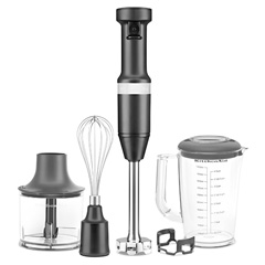 Kitchenaid Hand Blender with Accessories, 5KHBV83EBM, Black Matte - 1