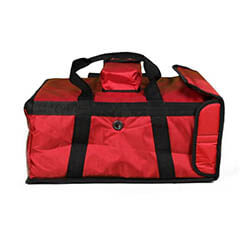 Large Pizza Stone Transport Bag, Zipped, 45x45x20 cm, Red - 1